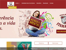 Tablet Screenshot of colegioitamarati.com.br